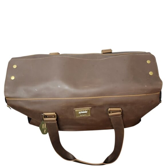 Origaudio Leather-Look Duffel Bag – Weekender/Carry-On with Shoulder Strap | NWT - Picture 7 of 10